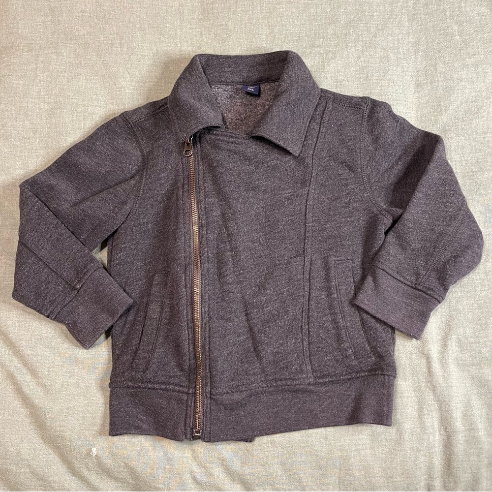 Gray Baby Gap sip up jacket sweatshirt size 4 toddler